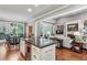 Open kitchen flowing into the living room, perfect for entertaining guests at 155 Palmer Oaks Ln, Marietta, GA 30068