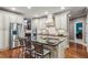 Well-equipped kitchen featuring a large island with bar seating and plenty of storage at 155 Palmer Oaks Ln, Marietta, GA 30068