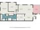 Detailed floor plan showcasing the layout of the house with labeled rooms and dimensions at 3105 Colonial Way # F, Atlanta, GA 30341