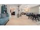 Bright living room featuring open concept to kitchen and dining area at 3105 Colonial Way # F, Atlanta, GA 30341