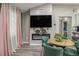Modern living space with a decorative fireplace and stylish decor at 196 Wadley Nw St, Atlanta, GA 30314