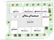 Community map showcasing individual unit layouts and landscaping for new development, The Foxtrot at 1968 8Th St, Chamblee, GA 30341