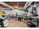 Spacious basement featuring exposed ductwork and a large workbench at 1998 Jordan Terrace Ne, Atlanta, GA 30345