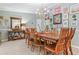 Cozy dining room boasts a rustic wooden table and a wall adorned with charming artwork at 1998 Jordan Terrace Ne, Atlanta, GA 30345