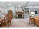 Inviting living room showcases a stone fireplace, built-in bookshelves, and comfortable seating at 1998 Jordan Terrace Ne, Atlanta, GA 30345