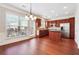 Modern kitchen with stainless steel appliances, granite countertops, and ample cabinet space with island at 4899 Seldon Se Way, Smyrna, GA 30080