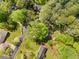 Expansive aerial view captures houses surrounded by green lush landscaping, and a street with cars at 1061 Pathfinder Rd, Marietta, GA 30066