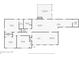 Detailed floor plan illustrating the layout of the house, including the living room, bedrooms, and kitchen at 1061 Pathfinder Rd, Marietta, GA 30066