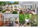 Collage showcasing the exterior, living room, dining room, and outdoor patio at 1180 Brookhaven Park Ne Pl, Brookhaven, GA 30319