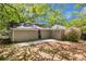 Backyard of house with trees and patio at 2925 Heather Dr, Atlanta, GA 30344