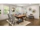 Bright dining room featuring wood floors, natural light, and modern decor at 1002 Forrest Blvd, Decatur, GA 30030