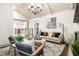 Comfortable living room with fireplace, modern decor, and open floor plan at 1002 Forrest Blvd, Decatur, GA 30030