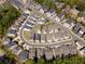 Aerial view of the residential community with well-planned street layouts and diverse housing styles at 3024 Eamont Ter, Atlanta, GA 30328