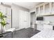 Bedroom with custom cabinetry and a built-in desk perfect for a home office at 3338 Peachtree Ne Rd # 3102, Atlanta, GA 30326