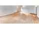 Spacious living room with hardwood floors and neutral wall color at 2636 Harvest Se Dr, Conyers, GA 30013