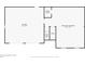 Basement floor plan showing layout of finished area, utility closet, garage, and dimensions at 3790 Willow Ridge Rd, Douglasville, GA 30135
