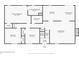 Floor plan showing layout of bedrooms, bathrooms, kitchen, living room, and dimensions at 3790 Willow Ridge Rd, Douglasville, GA 30135