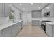 Renovated kitchen with modern appliances, sleek cabinetry, and ample counter space at 4973 Gunners Ne Pass, Roswell, GA 30075