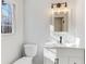 Bathroom featuring a new sink and mirror with lots of natural light at 5465 N Fork Sw Dr, Lilburn, GA 30047