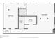 Basement floor plan showing the bedroom, living room, stairs, and utility area at 5465 N Fork Sw Dr, Lilburn, GA 30047