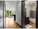 Modern bathroom featuring tile flooring, bath tub, and wooden vanity at 747 Ralph Mcgill Ne Blvd # 223, Atlanta, GA 30312