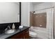Bright bathroom features a modern vanity and a tiled shower-tub combination at 747 Ralph Mcgill Ne Blvd # 223, Atlanta, GA 30312