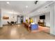 Open living room with stylish seating, modern lighting, and decorative wall art at 747 Ralph Mcgill Ne Blvd # 223, Atlanta, GA 30312