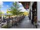 Stylish outdoor patio seating area with a picturesque tree-lined view at 747 Ralph Mcgill Ne Blvd # 223, Atlanta, GA 30312
