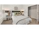 Serene bedroom features a comfortable bed, elegant mirrored nightstands, and a closet offering ample storage, creating an inviting space at 1054 Georgian Point Dr, Lawrenceville, GA 30045