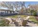 Spacious backyard with fire pit, seating area, and lush green lawn perfect for entertaining at 777 Forrest Nw St, Atlanta, GA 30318