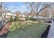 Well-maintained backyard with lush lawn, mature trees, and privacy fence, perfect for outdoor activities at 777 Forrest Nw St, Atlanta, GA 30318