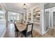 Dining room featuring built-in shelving and an elegant table setting at 777 Forrest Nw St, Atlanta, GA 30318