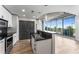 Modern kitchen featuring a granite countertop island and stainless steel appliances at 860 Peachtree Ne St # 2118, Atlanta, GA 30308
