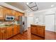 Open-concept kitchen with ample counter space, stainless steel appliances, and a functional island for meal preparation at 255 Helens Manor Dr, Lawrenceville, GA 30045