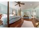 Four poster bed in bright and spacious bedroom at 2167 W Wesley Nw Rd, Atlanta, GA 30327