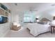 Bright bedroom featuring a comfortable bed, a window seat and built in shelves at 2167 W Wesley Nw Rd, Atlanta, GA 30327
