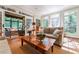 Bright living room with hardwood floors and large windows at 2167 W Wesley Nw Rd, Atlanta, GA 30327
