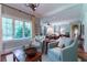 Cozy sitting area featuring bright windows, hardwood floors, and two comfortable light-blue armchairs at 2167 W Wesley Nw Rd, Atlanta, GA 30327