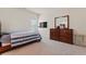 Bedroom with neutral carpet and furniture. Offers a comfortable and relaxing atmosphere at 550 Breton Highlands, Fairburn, GA 30213