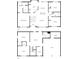 Detailed floor plan showcasing the layout of the home's two floors, including bedrooms, bathrooms, kitchen, and living spaces at 10924 Hondal Ct, Hampton, GA 30228