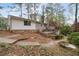 Spacious backyard with manicured landscaping, offering privacy and a serene outdoor living space at 2000 Hill Rd, Marietta, GA 30062