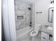 Nice bathroom with modern tiled shower/tub combination at 2328 New Haven Pl, Conyers, GA 30094