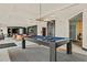 Game room featuring a pool table with stylish lighting, and a view to the Theater Room at 400 W Peachtree Nw St # 3114, Atlanta, GA 30308