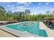 A covered pool provides a relaxing and private spot for swimming and recreation at 6382 Mountain Ridge Cir, Sugar Hill, GA 30518