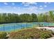 Community tennis courts surrounded by lush greenery and well-maintained landscaping at 6382 Mountain Ridge Cir, Sugar Hill, GA 30518