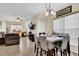 Open dining area with views into the living room at 984 Redwood Dr, Norcross, GA 30093