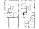 Floor plan featuring living room, dining area, bedrooms, and laundry at 3705 Paces Park Se Cir, Smyrna, GA 30080