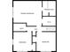Layout of the home's third floor featuring the main bedroom, two bedrooms, and two bathrooms at 4424 Robinson St, Acworth, GA 30101