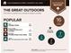 Infographic showing parks, hiking, golf courses, and other popular outdoor activities nearby at 4424 Robinson St, Acworth, GA 30101