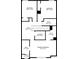 Second floor plan featuring bedrooms, bathrooms, laundry and WIC layouts with detailed dimensions at 265 Valley Xing, Canton, GA 30114